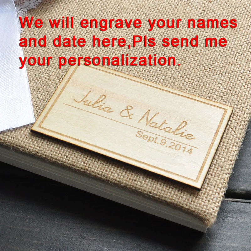Персонализированная Свадебная Гостевая книга Свадебный гостевой альбом из