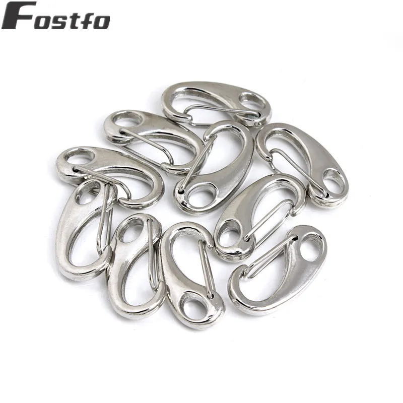 rhodium 10pcs 10 шт./партия 21*11 мм из металлического сплава большая застежка-краб крючки золото/родиевый цвет застежки для сумки брелок для ключей Diy ювелирных изделий - Цвет: rhodium 10pcs