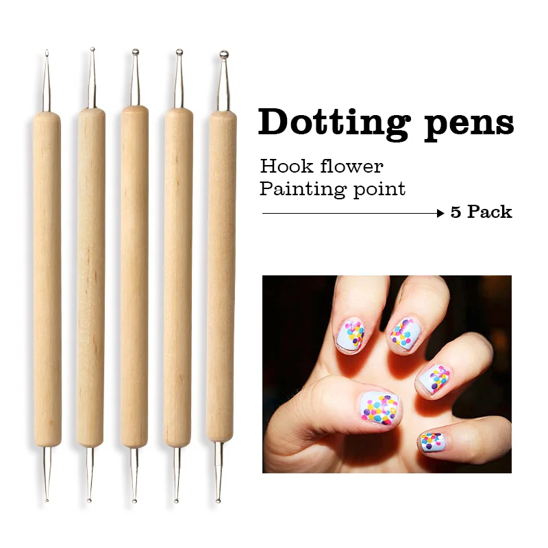 Modelones 20 шт/комплект двойная ручка для дизайна ногтей хрустальные бусины горный