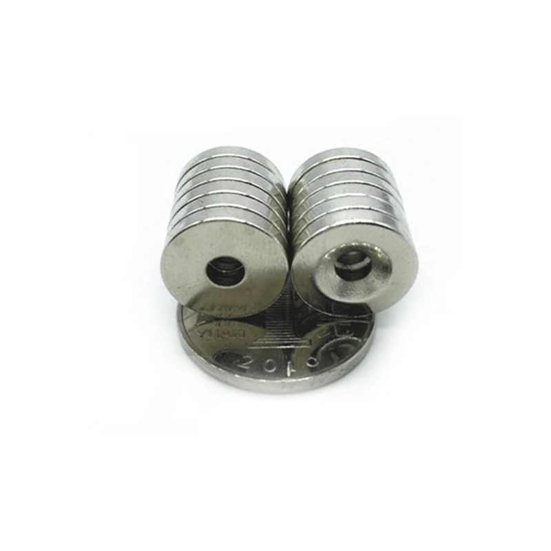 3 шт. 20x5-6mm круглый N35 счетчик опускается на дно магнит 20x5 мм отверстие 6 мм редкоземельный магнит сильный магнит неодимовый магнит