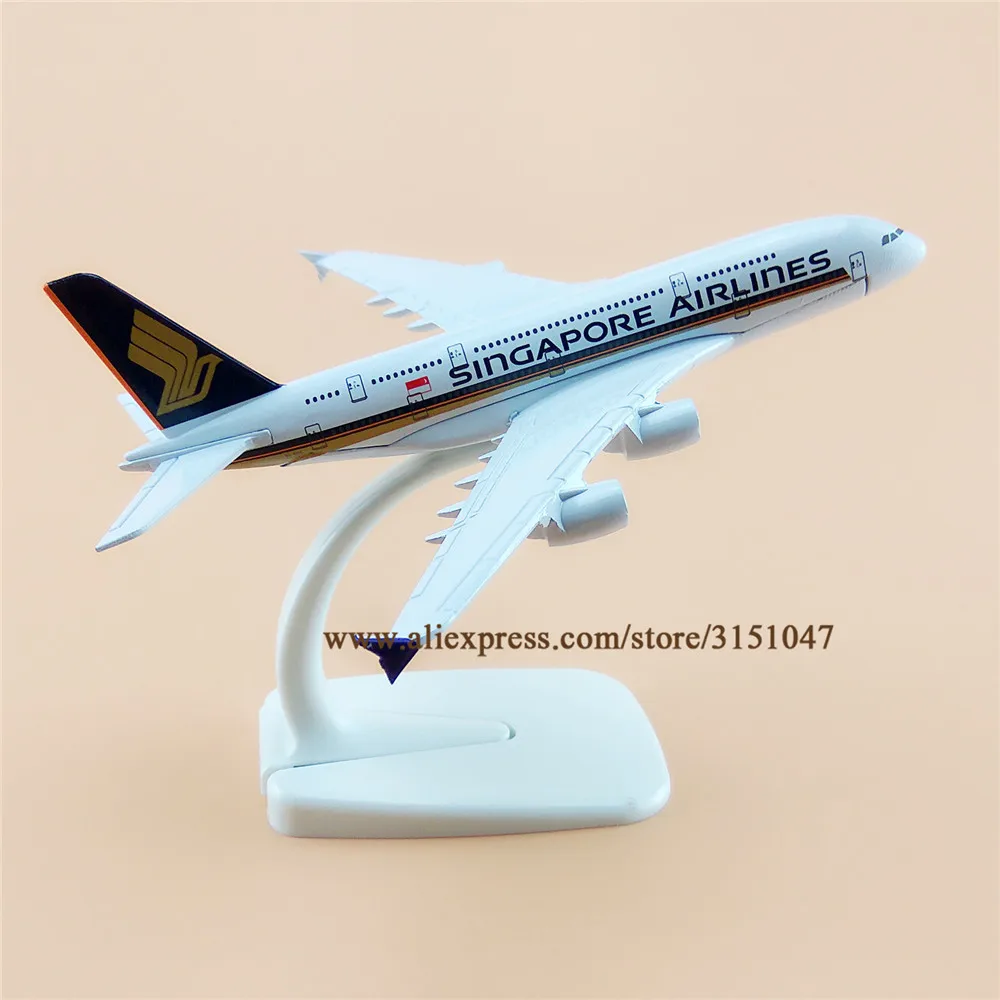 Сплав металла Air Singapore Airlines A380 модель самолета Airbus 380 Airways Стенд Детские Подарки 16