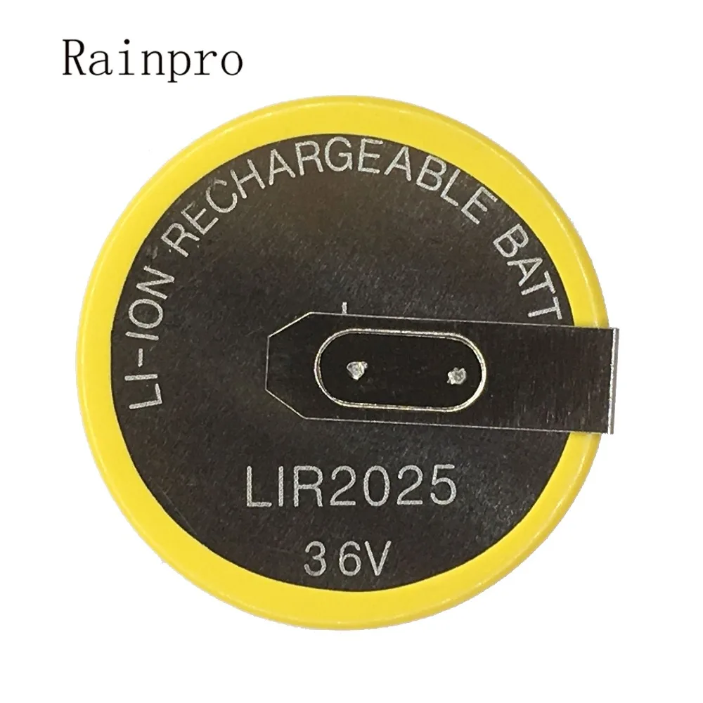 Перезаряжаемая батарея Rainpro 5 шт./лот LIR2025 2025 90 градусов s pins для автомобильного