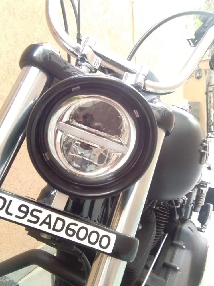 Черная светодиодная фара 5 75 дюйма для улицы 500 XG500 Iron 883 Low XL883 Dyna Sportsters V образный