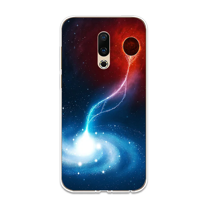 Силиконовый чехол для телефона Universe Milky Way Couqe Meizu 15 16 Lite Plus 16X Note 8 Pro 6 7 X8 U10 U20 мягкий |