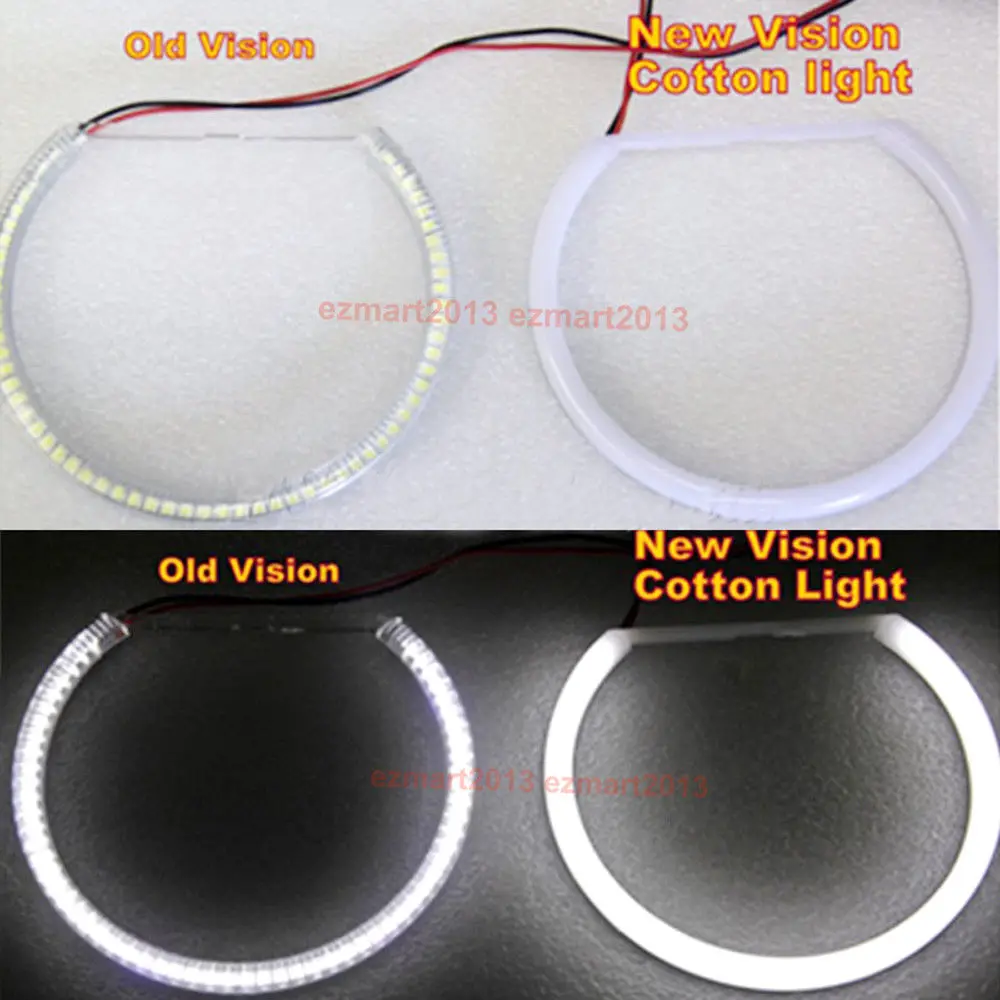 cotton white LED halo rings fit for Nissan 350Z 2006 2007 2008 2009 car headlight LED angel eye Devil Demon eye lamp DRL