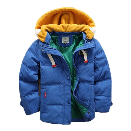 Royal Blue Benemaker/Детские плотные зимние куртки для девочек; Одежда для мальчиков; От 4 до 12 лет парка; теплые пальто; комбинезоны с капюшоном; Верхняя одежда для детей; JH049 - Цвет: Royal Blue