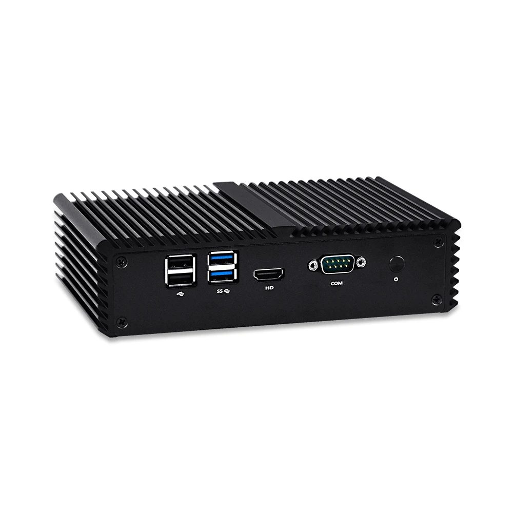 Qotom Мини ПК 4 Gigabit микро Intel Core i3 i5 i7 безвентиляторный мини компьютер AES NI OPNsense