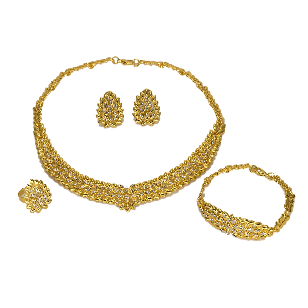 BAUS наборы ювелирных изделий для свадьбы в нигерийском стиле модные женские