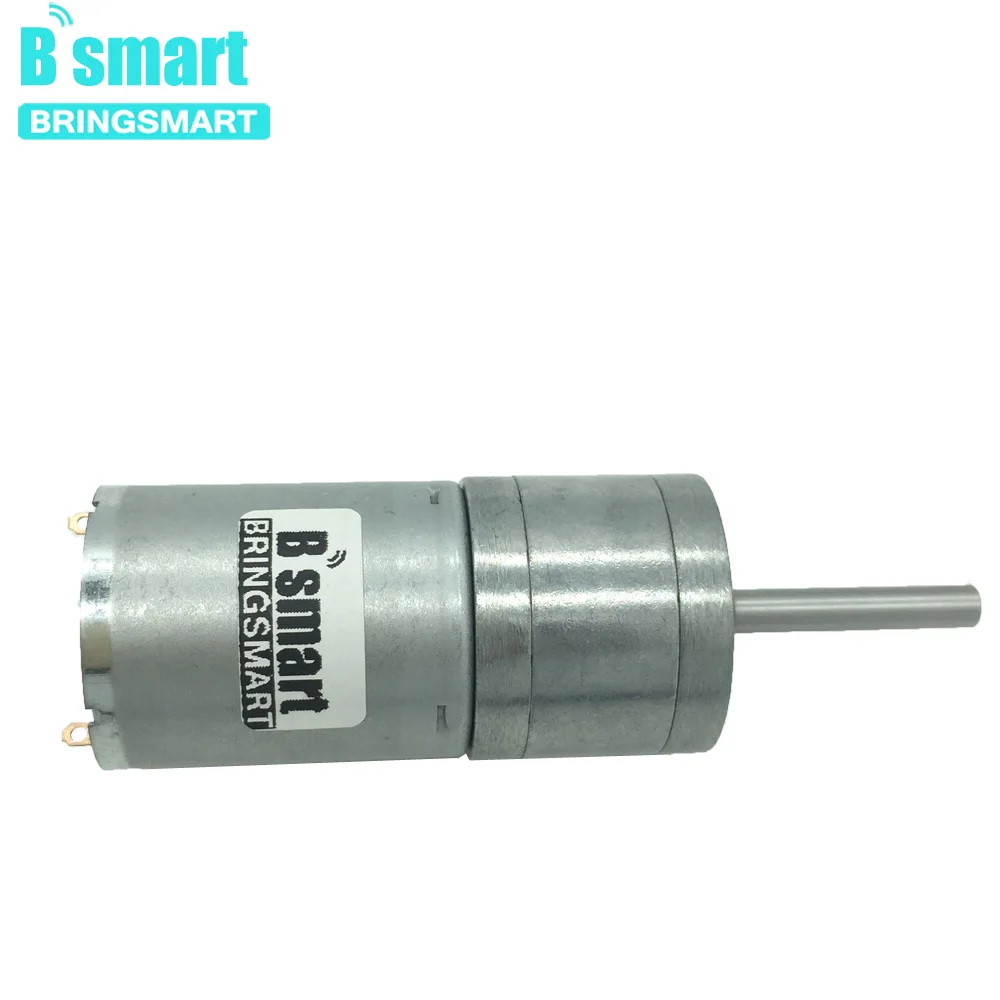 Bringsmart 25GA370 длина вала 25 мм 6 в 12 В 24 В DC мотор шестерни 12-1360 об./мин D форма длинный вал двигателя
