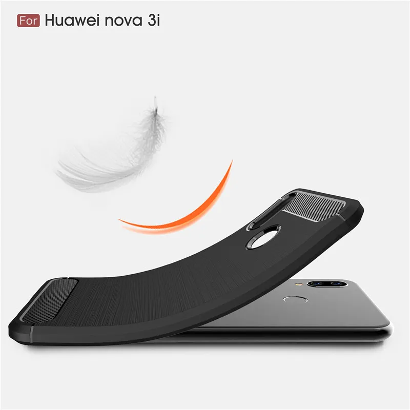 BSNOVT Huawei P Smart Plus INE-LX1 противоударный силиконовый матовый чехол-бампер для телефона