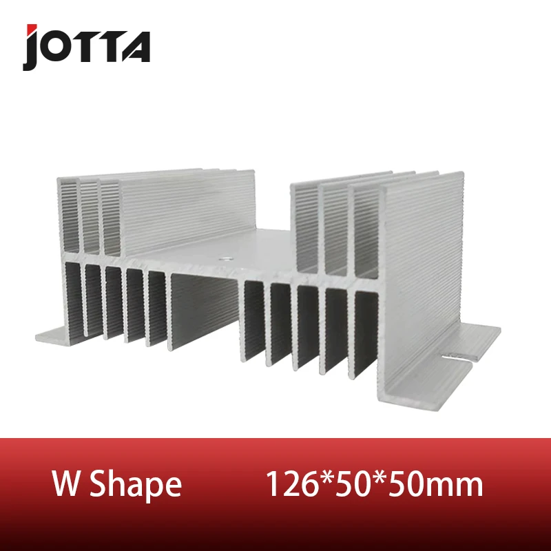 

W shape Aluminum Single Phase Solid State Relay SSR Heat Sink Small Type Heat Dissipation form 10A to 100A radiator
