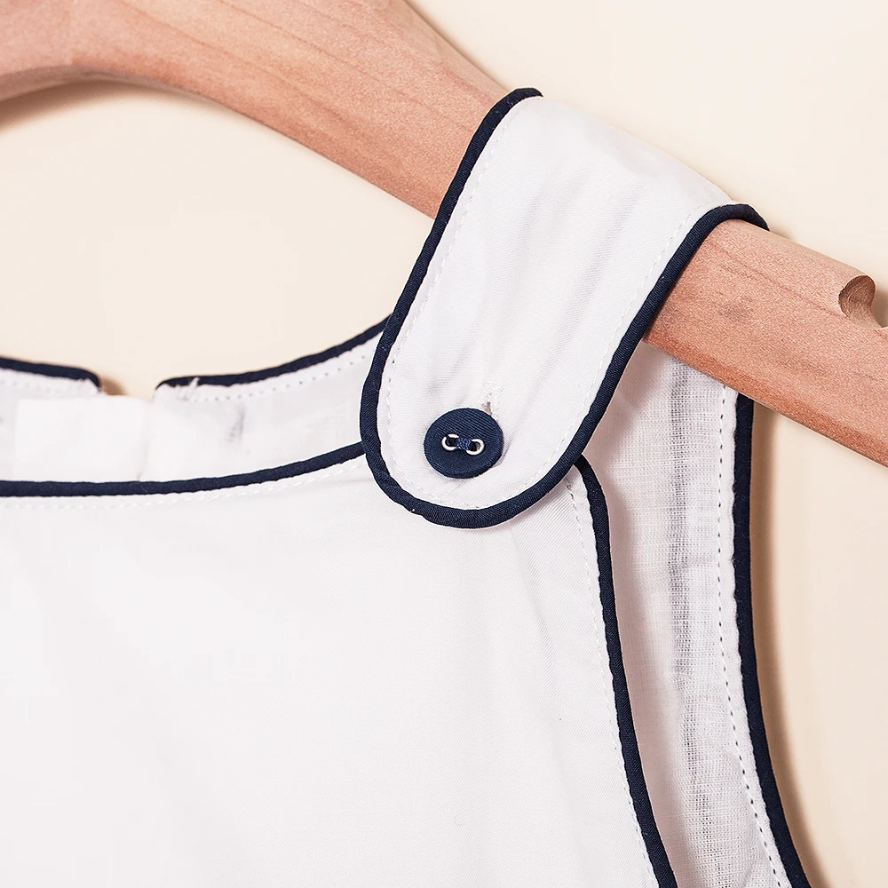 IMMDOS Летнее платье для девочек Дети Платья из хлопка девочки без рукавов Vestidos