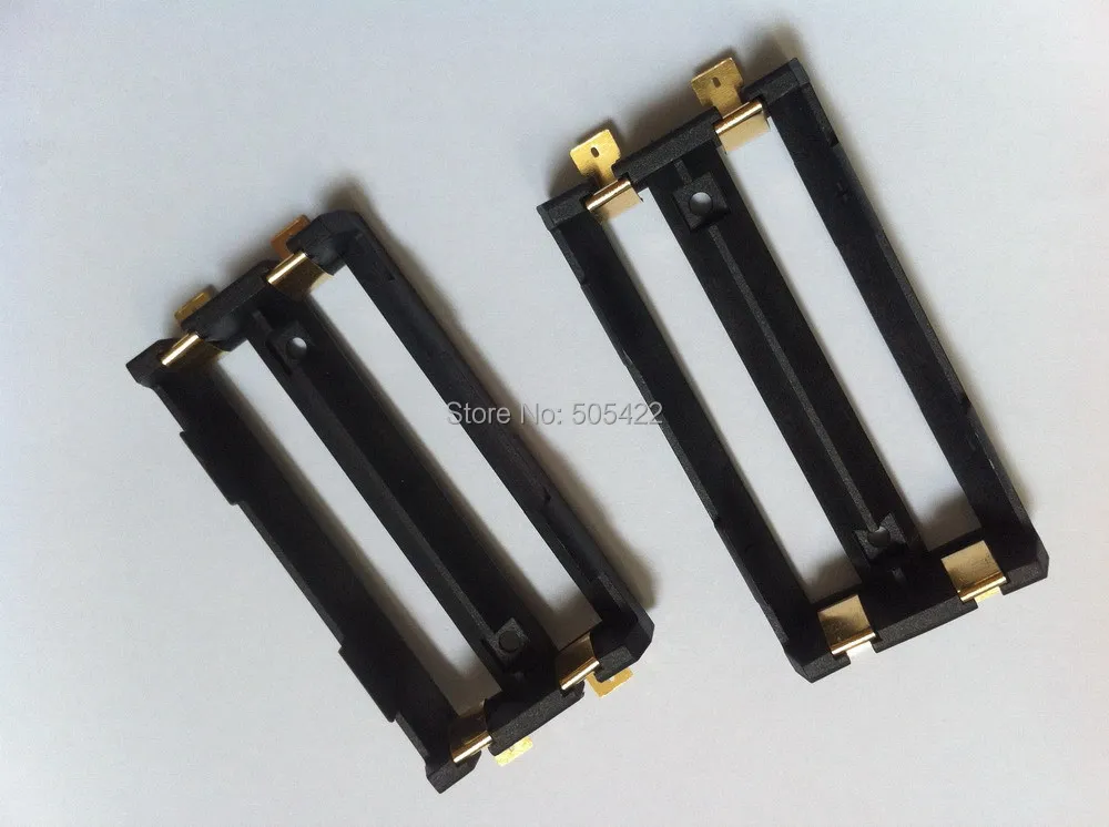 100 шт./лот SMD SMT 18650 Футляр для аккумулятора двойной слот Коробка аккумуляторов с