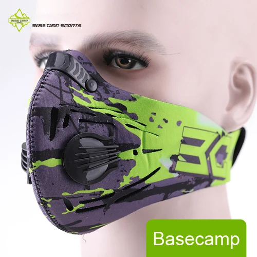Basecamp Mask BASECAMP Мужская/Женская Пыленепроницаемая велосипедная маска с активированным углем, маска против загрязнения для велосипедного велосипеда, маска для тренировок на открытом воздухе, маска для лица - Цвет: Basecamp Mask