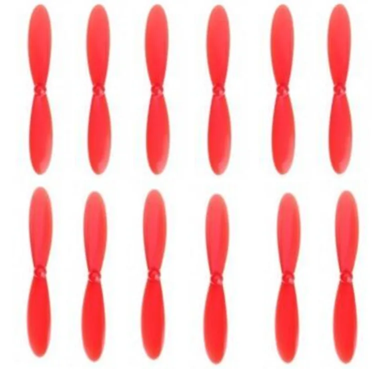 12 шт. Mjx X800 запасные части для радиоуправляемых самолетов, красные Лопасти пропеллера, детали для управления самолетом