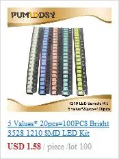 16 значений* 20 шт = 3 20 шт 1206 SMD конденсатор Ассорти Комплект 10pF~ 22 мкФ компонент diy Образцы комплект и