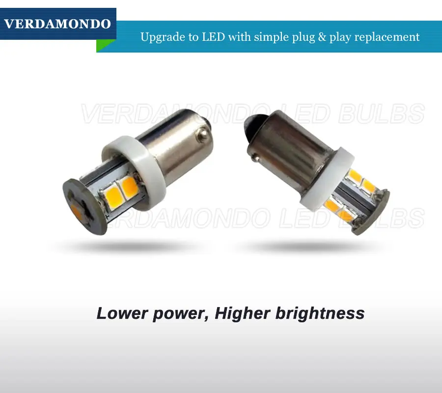 4 шт. BA9S T4W Автомобильный светодиодный лампы 7 2835 SMD Клин боковые габаритные