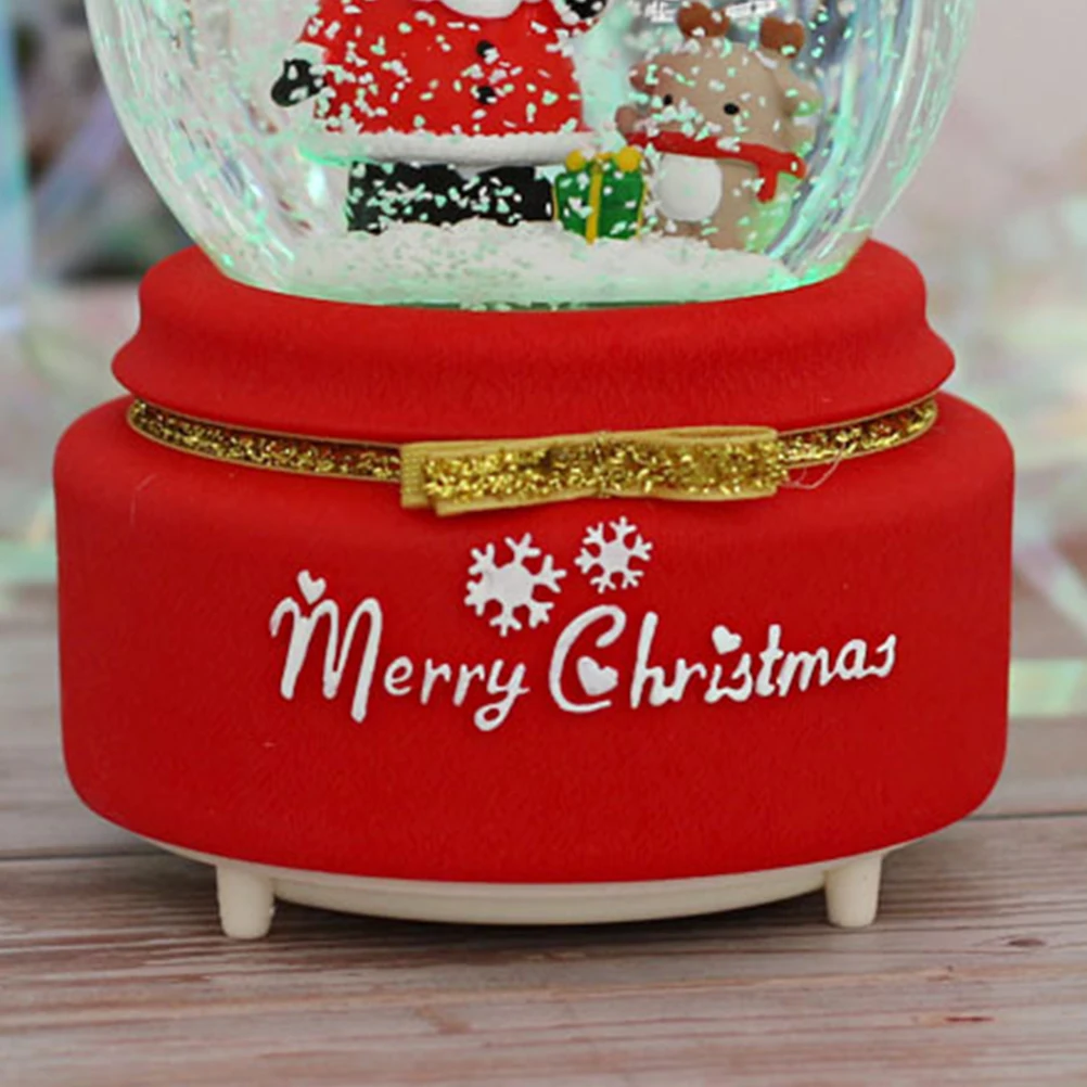 : NICEXMAS 1 шт. хрустальный шар Сказочный Вращающийся Рождество защищают от снега для