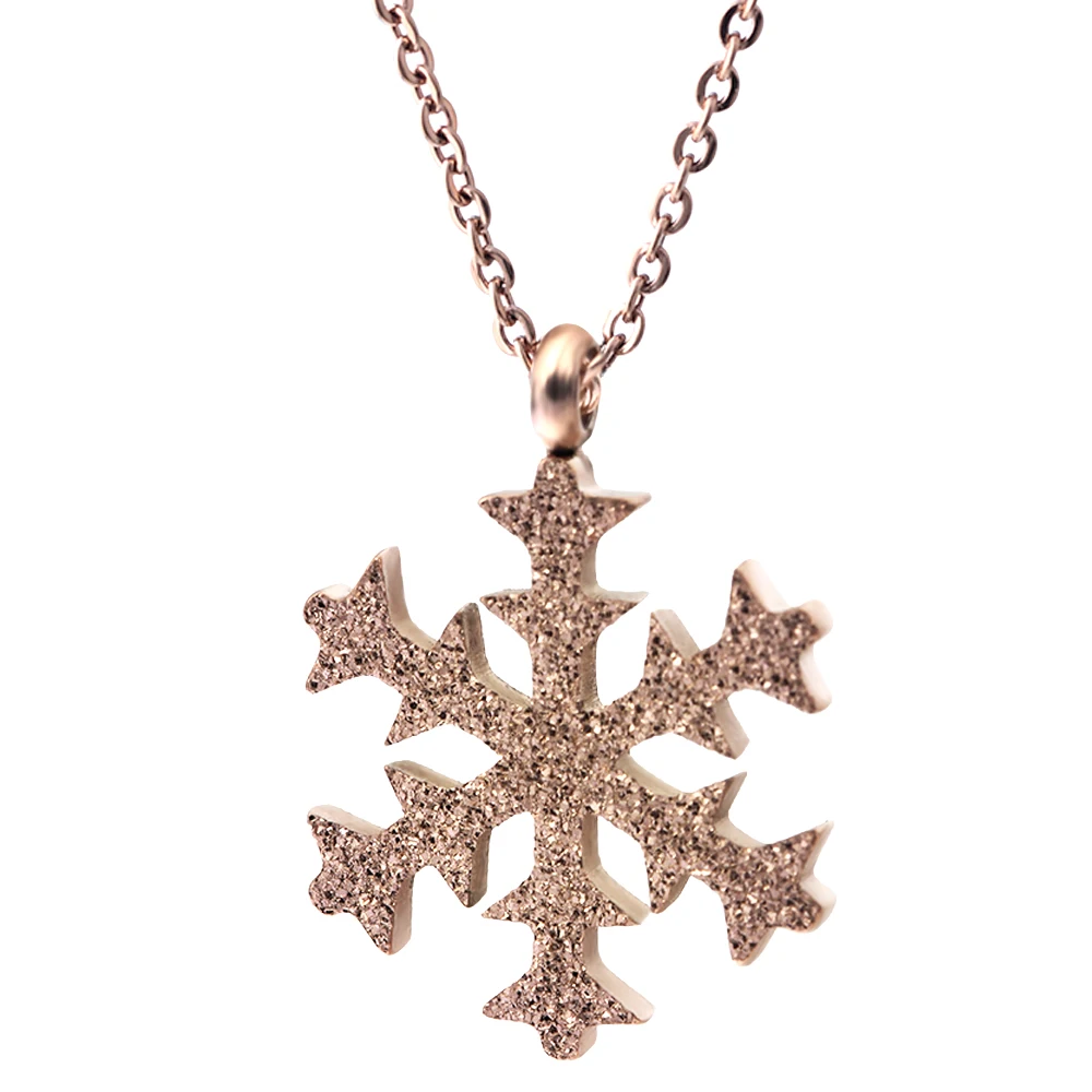 Лидер продаж подвеска из нержавеющей стали цвета розового золота со сверкающим