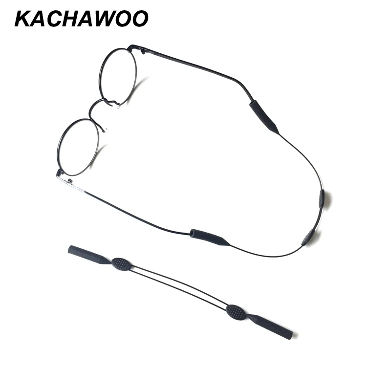 Kachawoo регулируемый шнурок для очков резиновая стальная проволока силиконовая
