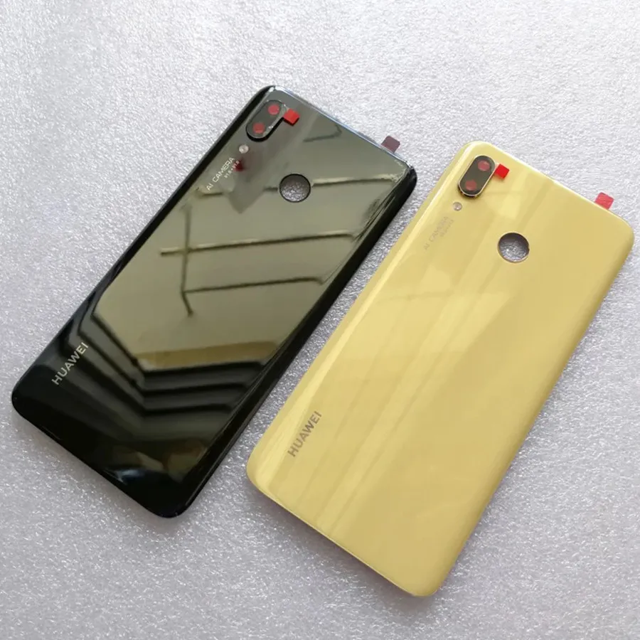Для huawei Nova 3 крышка батареи Задняя стеклянная задняя дверь корпус чехол для huawei Nova 3i крышка батареи с объективом камеры Замена