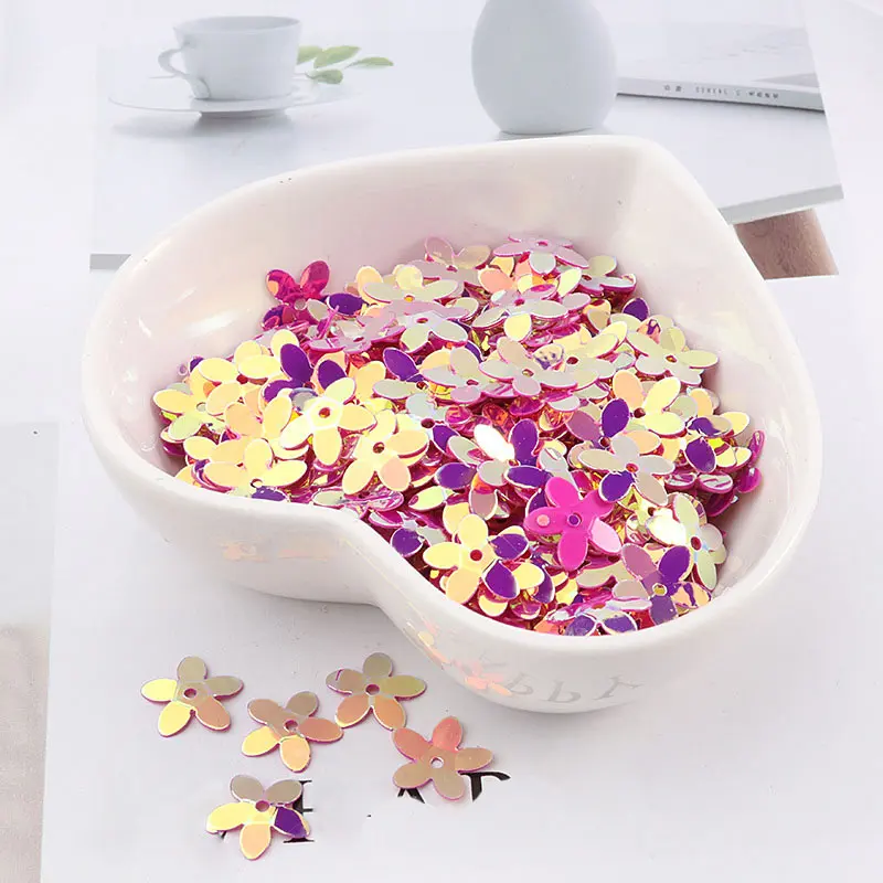 Golden rose red Полимерные плоские Швейные Блестки DIY цветок ремесло 350 шт 10 мм Блестки бисера - Цвет: Golden rose red