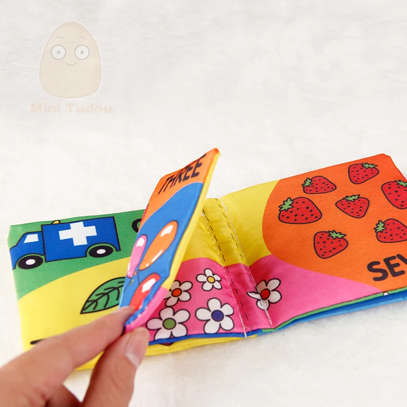 Minitudou/игрушки для новорожденных Новая мягкая Тихая книга детей 0 3 лет тканевая