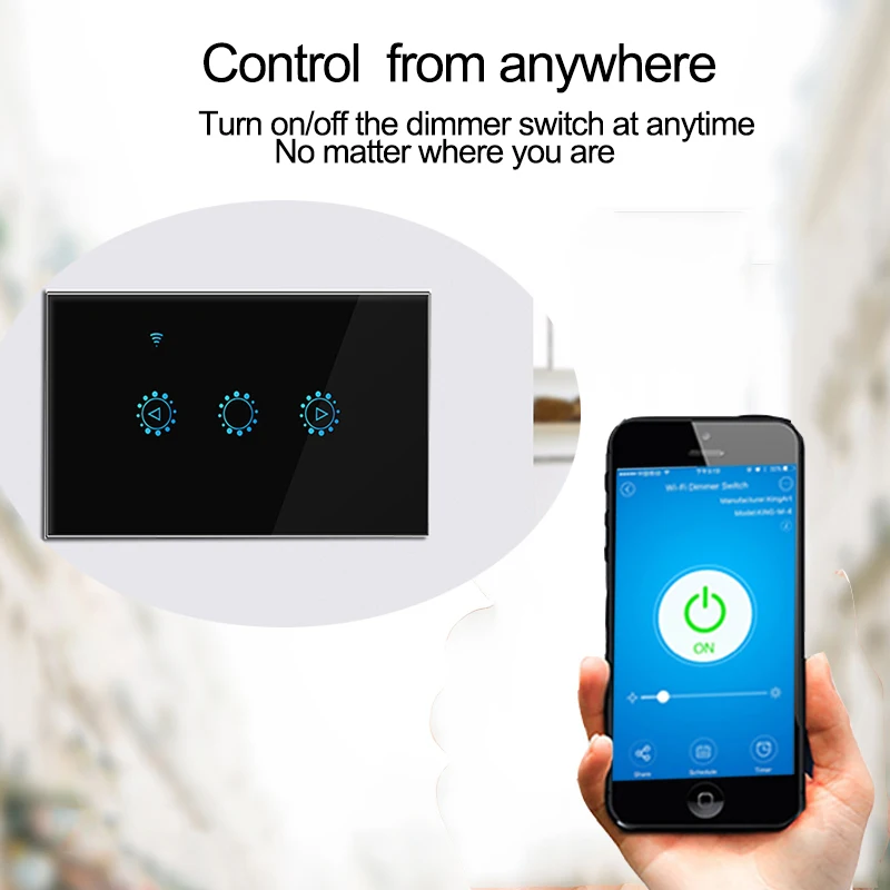 Светодиодный Wi Fi диммер Ewelink APP умный переключатель с сенсорным управлением