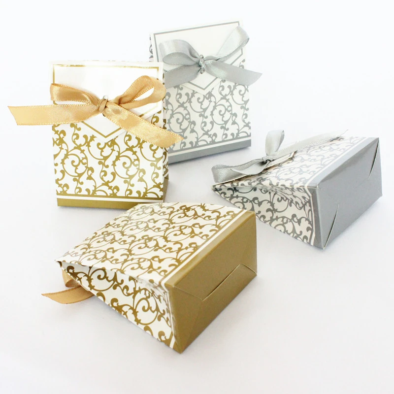 50 шт. декоративные Ленточные коробки для конфет|box for|box for weddingbox decor |