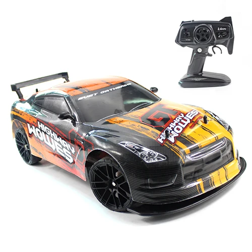 orange Радиоуправляемая машинка 1:10 4WD 2,4G с дистанционным управлением, высокая скорость 22 км/ч, внедорожник, 4 канала, автомобиль, игрушки, электронная машина для мальчика, модель, детский подарок - Цвет: orange