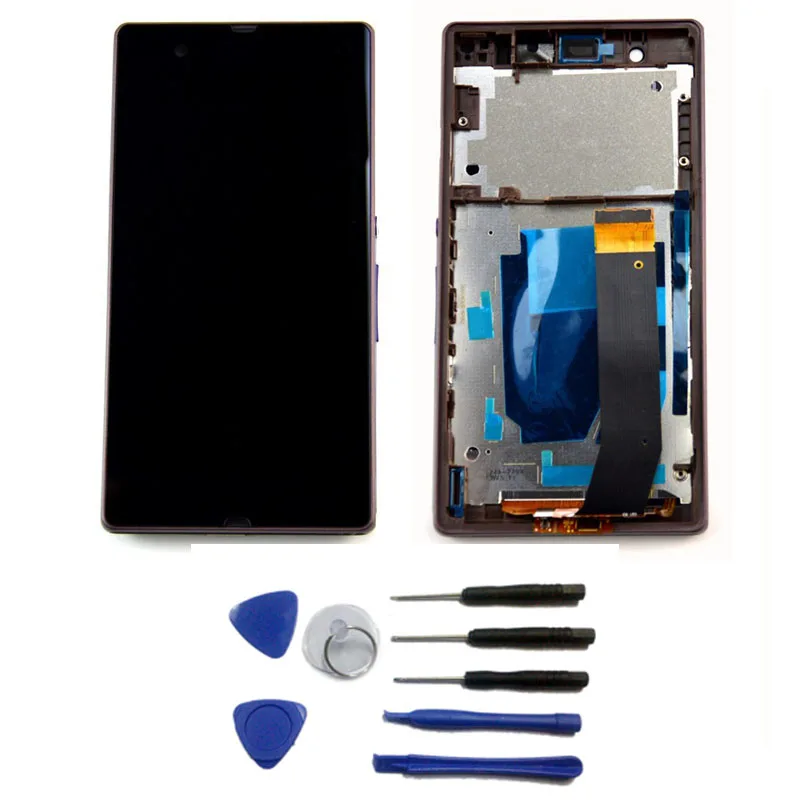 Для Sony Xperia Z LT36i LT36h LT36 C6603 C6602 L36h ЖК дисплей сенсорный экран планшета рамка рамки