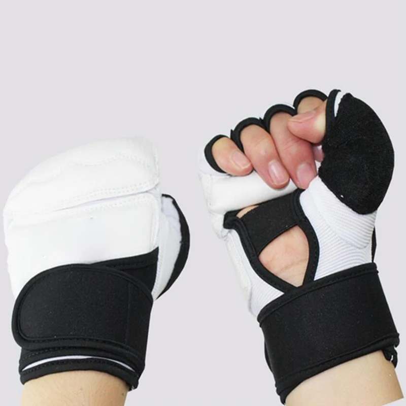 Перчатки для тхэквондо защита рук ног пугающая искусственная кожа MMA Бокс муай