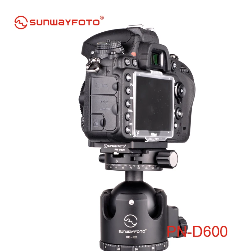 SUNWAYFOTO PN-D600 Штативная головка быстросъемная пластина для Nikon D600 Штативная головка пластина специальная алюминиевая быстросъемная пластина