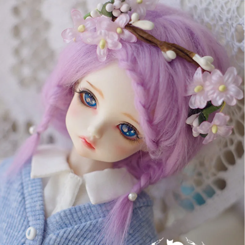 Парики для кукол 1 шт. фиолетовые 1/3 1/4 1/6 1/12|doll wig|bjd doll wigsdolls accessories |