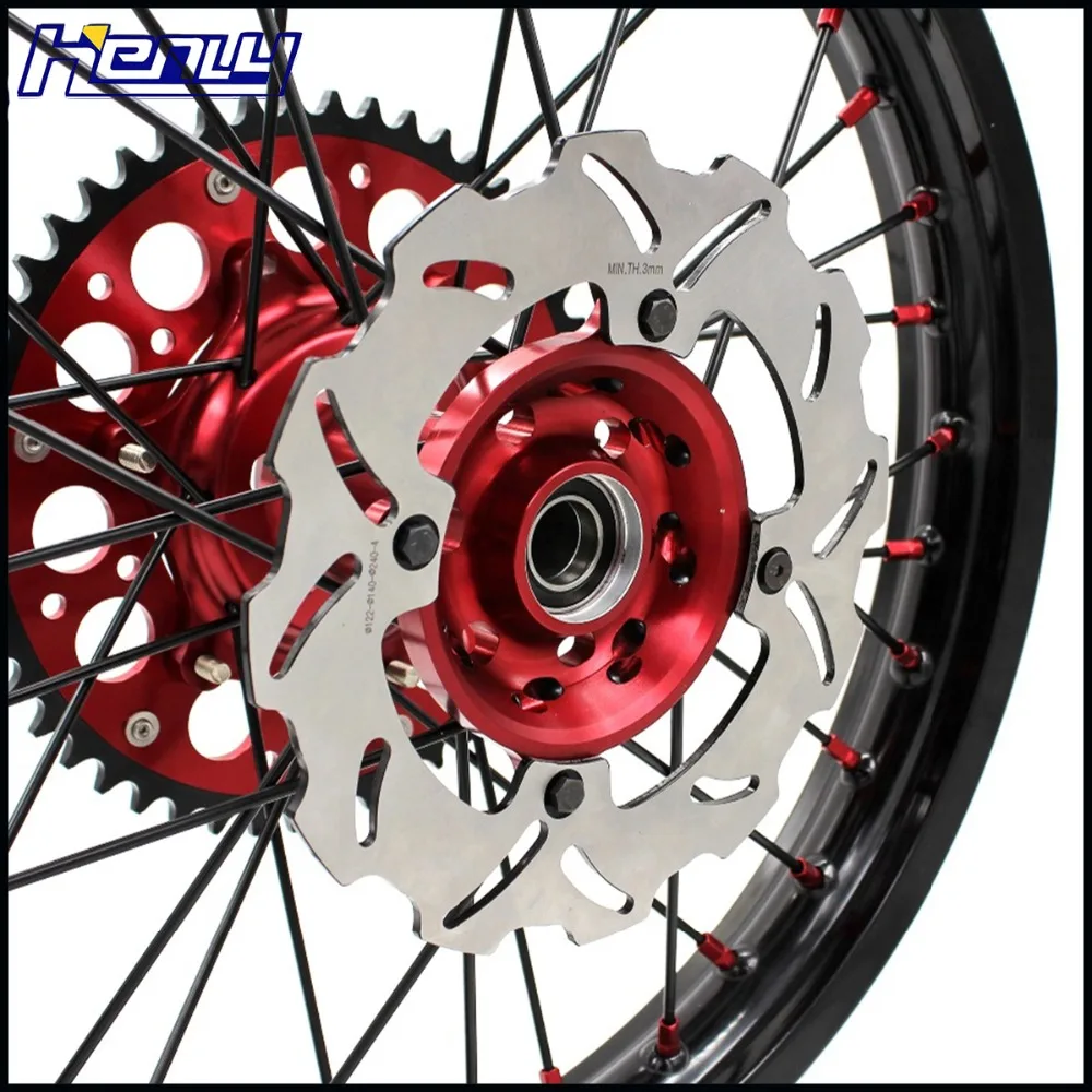 21/18 мотоциклетный обод Enduro колеса Набор для HONDA XR650R 2000-2008 2001 2002 03 2004 05 2006 07 2008 диски черный луч 240 мм диски