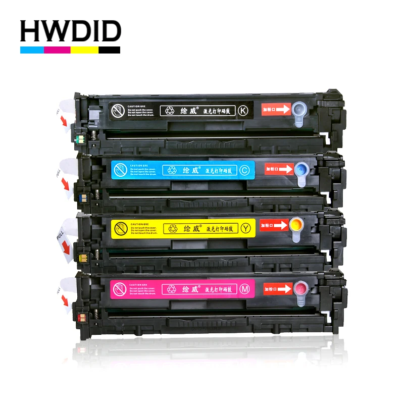 HWDID CF210A 210A CF211A CF212A тонер картридж совместимый для HP LaserJet CP1215 CM1312 Pro 200 цветов M251nw