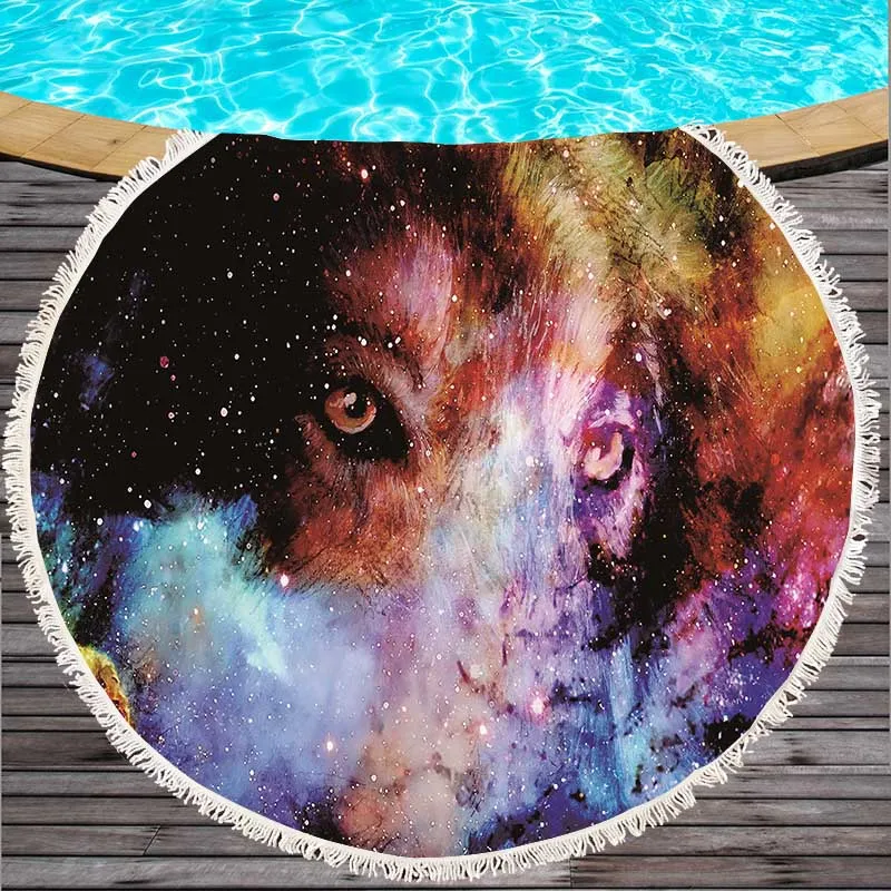 

Round Beach Towel With Tassels for Summer Microfiber 150cm Wall Tapestry Swimming Bath Towels Picnic Blanket Mat New Beach Towel