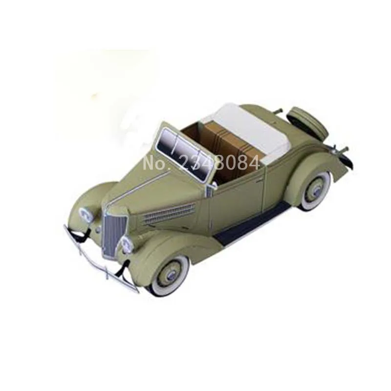 3D Бумажная Модель Автомобилей Старинных DIY Крафт Бумаги Ручной Работы Игрушки