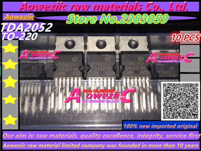 Aoweziic 100% новый импортный оригинальный TDA2052 TO-220 Hi-Fi аудио усилитель мощности 60 Вт -