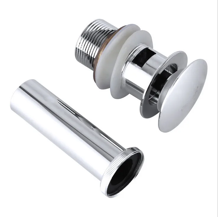 Бесплатная доставка Горячая продажа Твердый латунный всплывающий Слив для