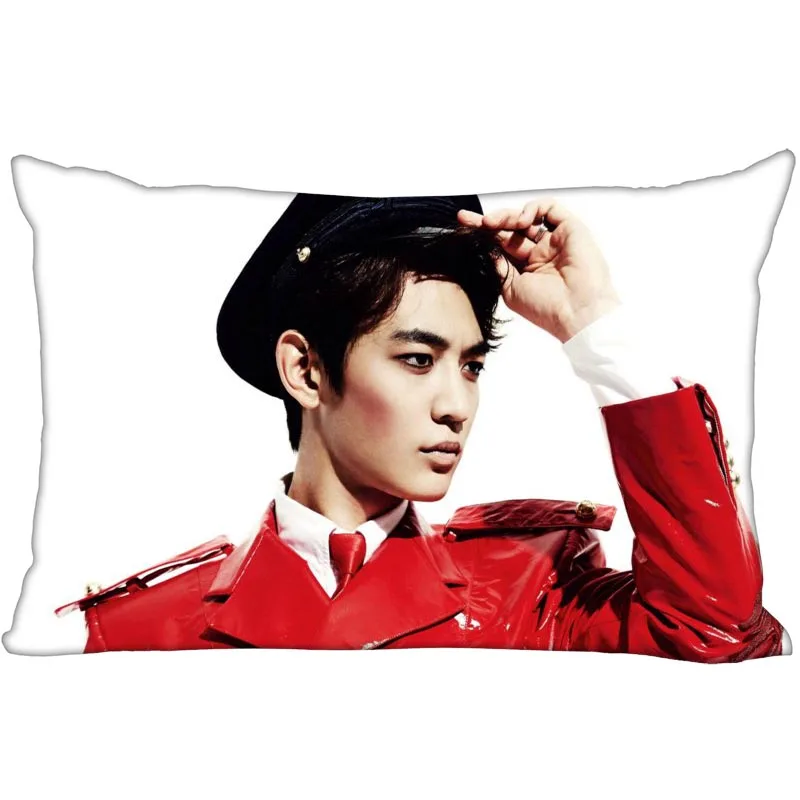 Популярная Корейская атласная наволочка Choi SHINee Minho под заказ 35x45 см (одна сторона)