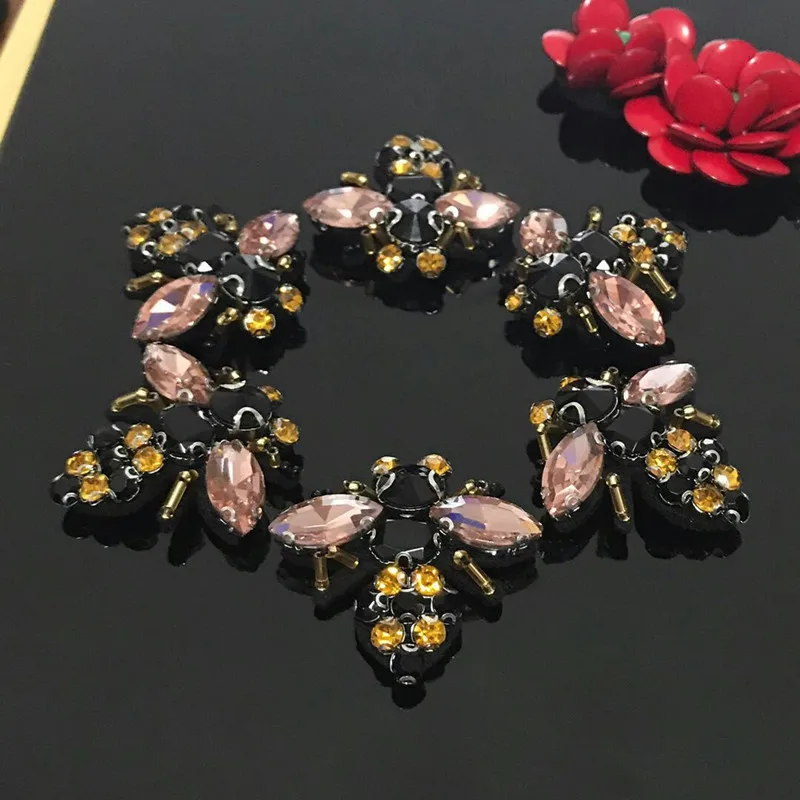 4 шт./лот стеклянные бусины ручной работы пчела патчи для одежды шитье на бусине