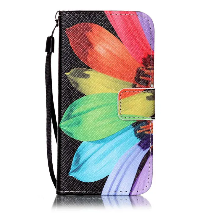 Fundas чехол для samsung Galaxy S6 S7 край j3 j5 j7 A3 A5 A310 A510 J310 J510 J710 S5 i9600 бумажник с отделением для карт карман чехол s DP03E - Цвет: Sunflower