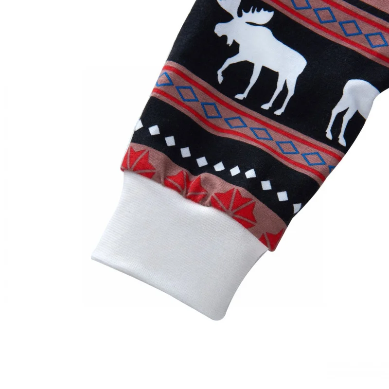 Рождественская Пижама с оленем для мальчиков и девочек одежда сна коллекция 2017