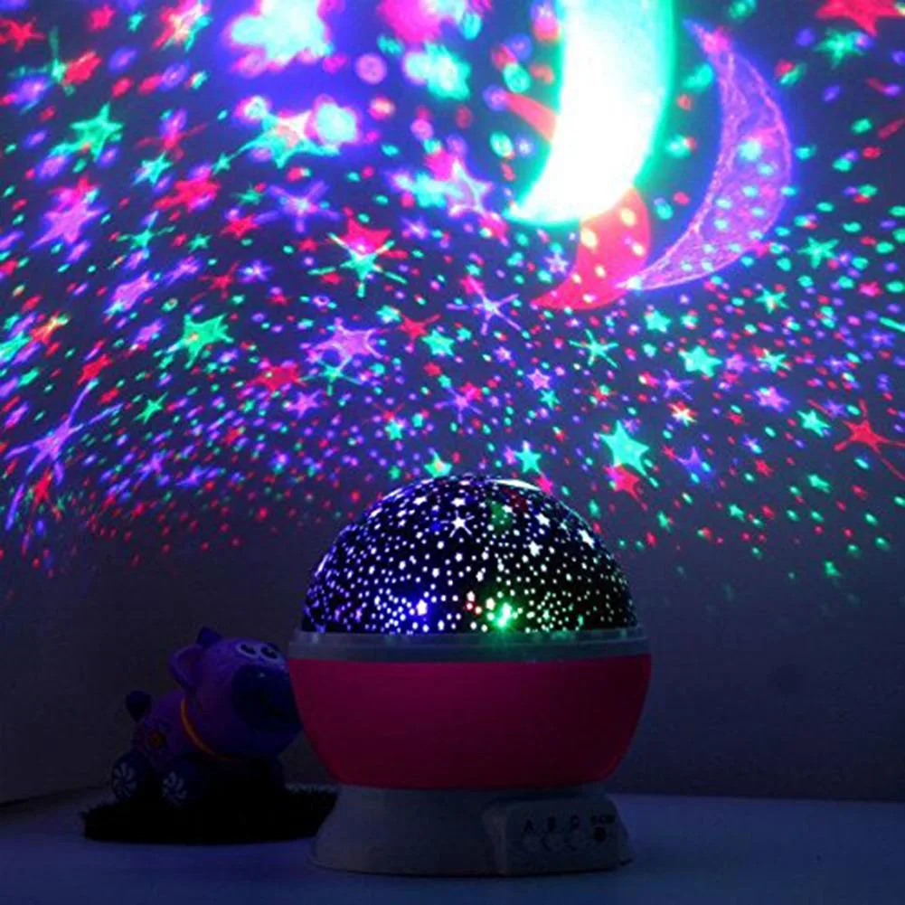 Новый светодиодный ночной Светильник s Moon Star Sky проектор светильник для спальни
