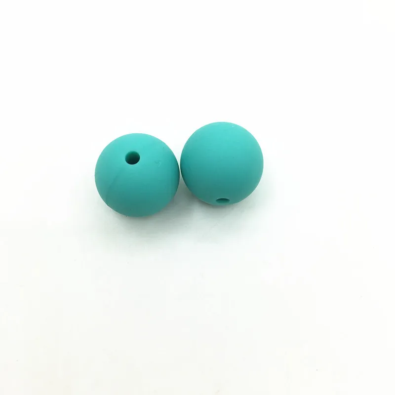 turquoise 100 шт/партия силиконовые бусины для изготовления ювелирных изделий-детский свободный Бисер для изготовления перспинализованного ожерелья, красочные бусины сердце - Цвет: turquoise