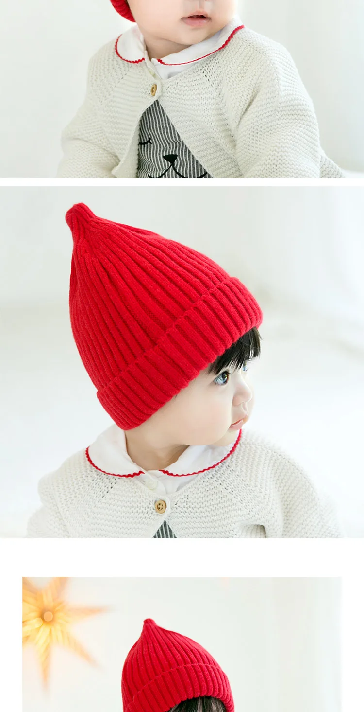 Newborn Baby Knitted Hat Baby Girl Boy Cute Winter Hats For Girls Warm Thick Caps Child Beanies Kids Hat For 3-12 Month GH661