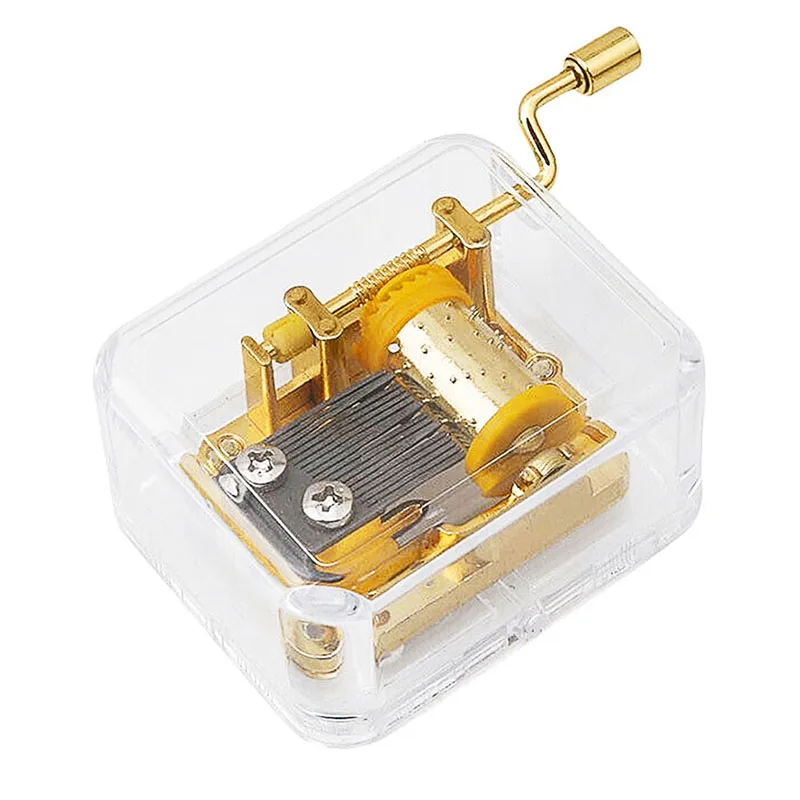 2019 Новый мини Забавный ручной механизм антикварная прозрачная музыкальная