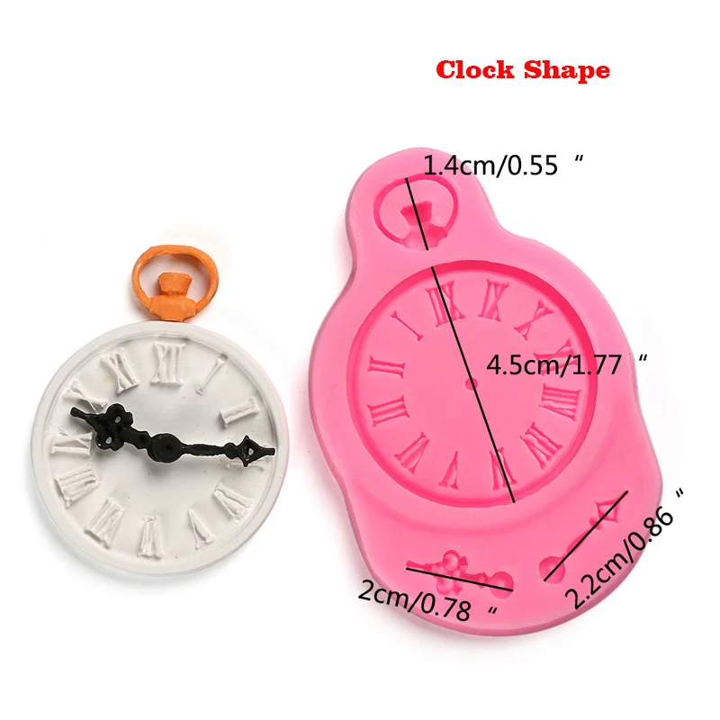 Clock shape 28 форм, силиконовая форма для шоколада, формы для выпечки, сделай сам, сахарное ремесло, для торта, помадка, форма для украшения торта, инструменты - Цвет: Clock shape