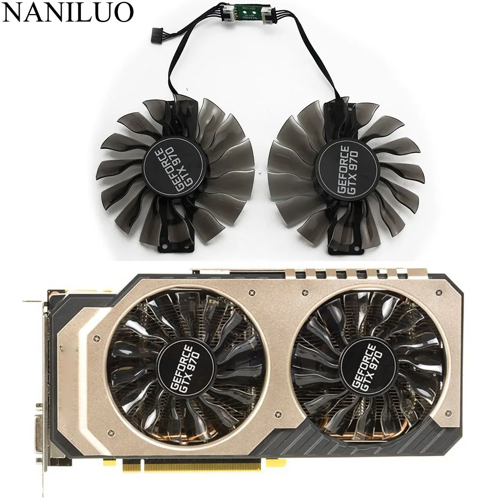 2 шт./лот 90 мм GA92S2H GeForce GTX970 JetStream GTX 970 вентилятор кулера для Palit GeForce GTX970 вентилятор GameRock